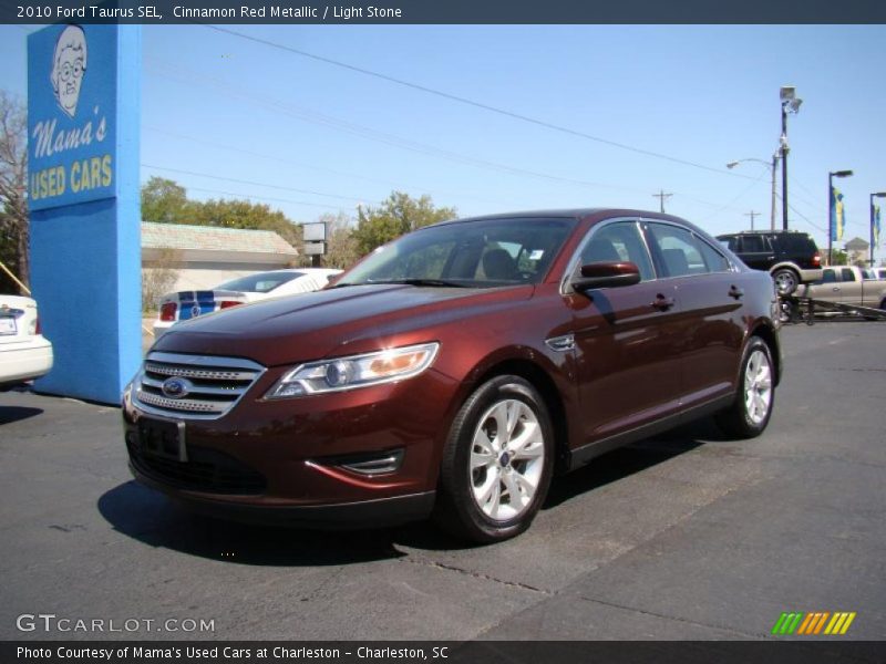 Cinnamon Red Metallic / Light Stone 2010 Ford Taurus SEL