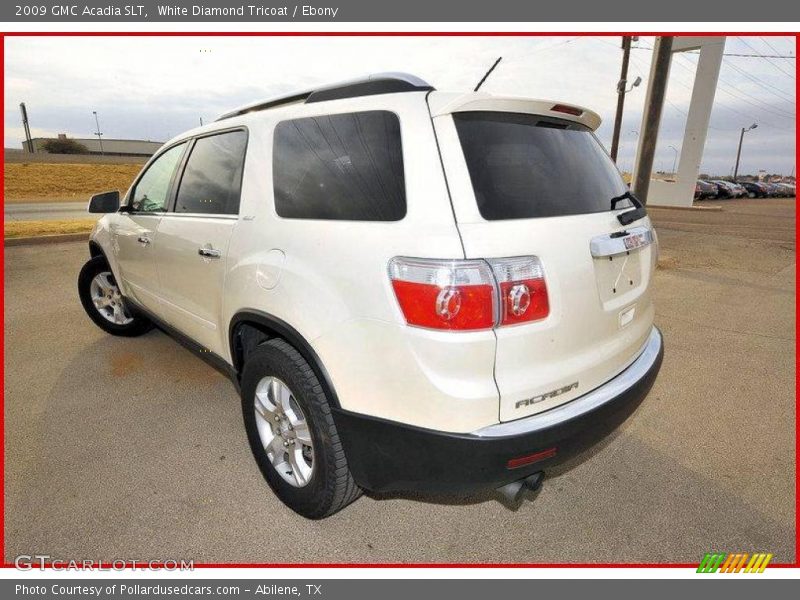 White Diamond Tricoat / Ebony 2009 GMC Acadia SLT