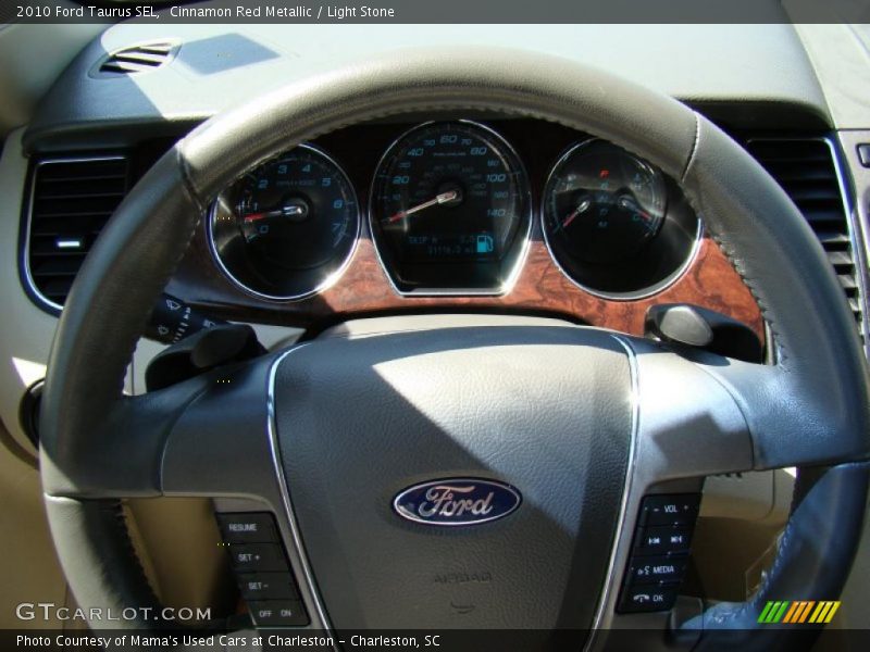 Cinnamon Red Metallic / Light Stone 2010 Ford Taurus SEL