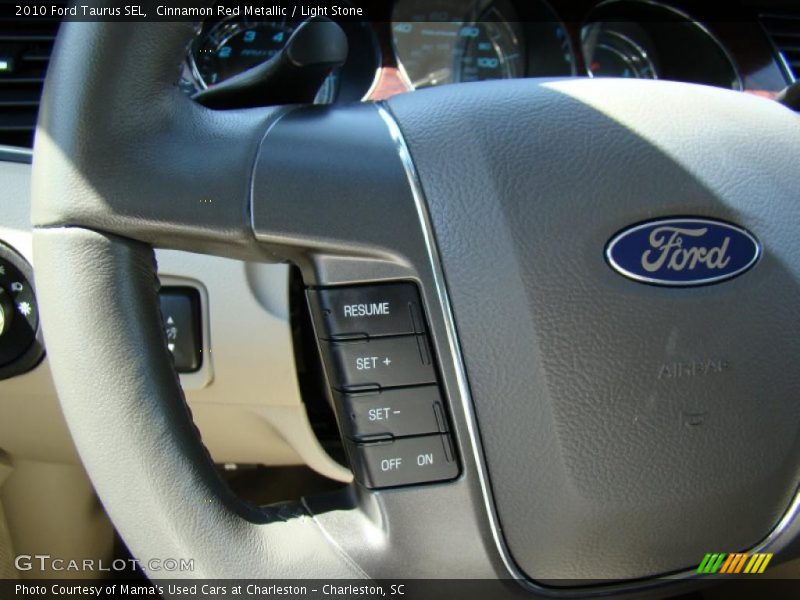 Cinnamon Red Metallic / Light Stone 2010 Ford Taurus SEL