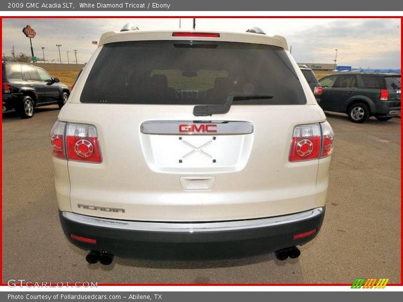 White Diamond Tricoat / Ebony 2009 GMC Acadia SLT