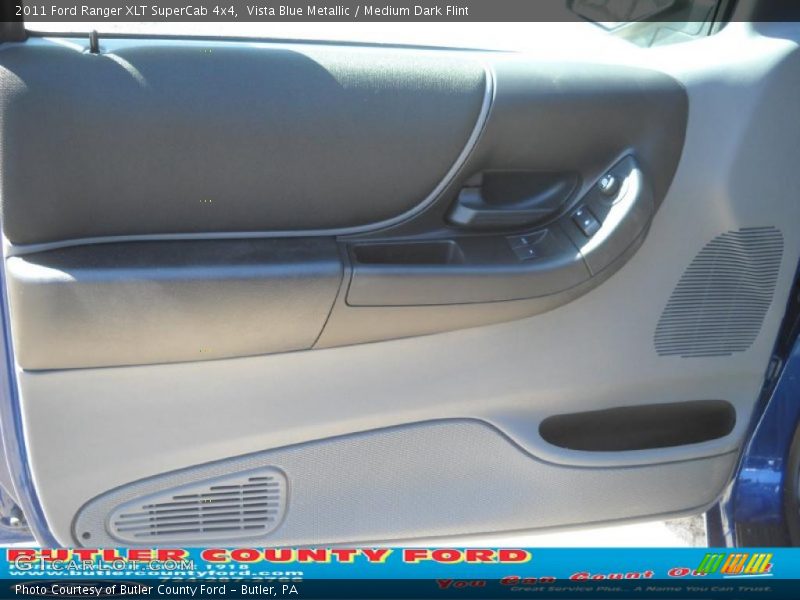 Vista Blue Metallic / Medium Dark Flint 2011 Ford Ranger XLT SuperCab 4x4