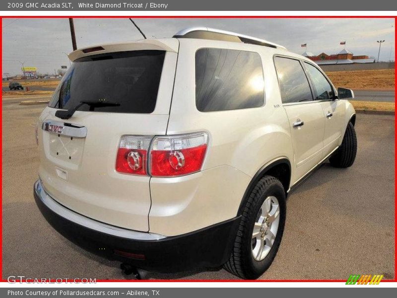 White Diamond Tricoat / Ebony 2009 GMC Acadia SLT