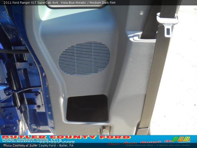 Vista Blue Metallic / Medium Dark Flint 2011 Ford Ranger XLT SuperCab 4x4