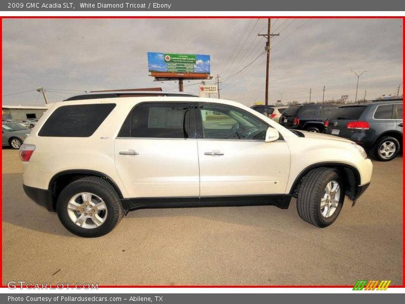 White Diamond Tricoat / Ebony 2009 GMC Acadia SLT