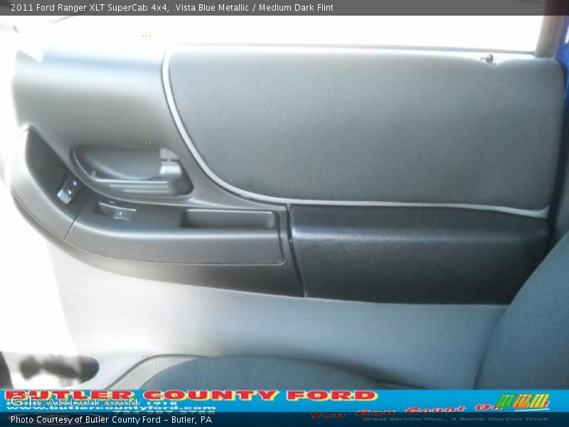 Vista Blue Metallic / Medium Dark Flint 2011 Ford Ranger XLT SuperCab 4x4