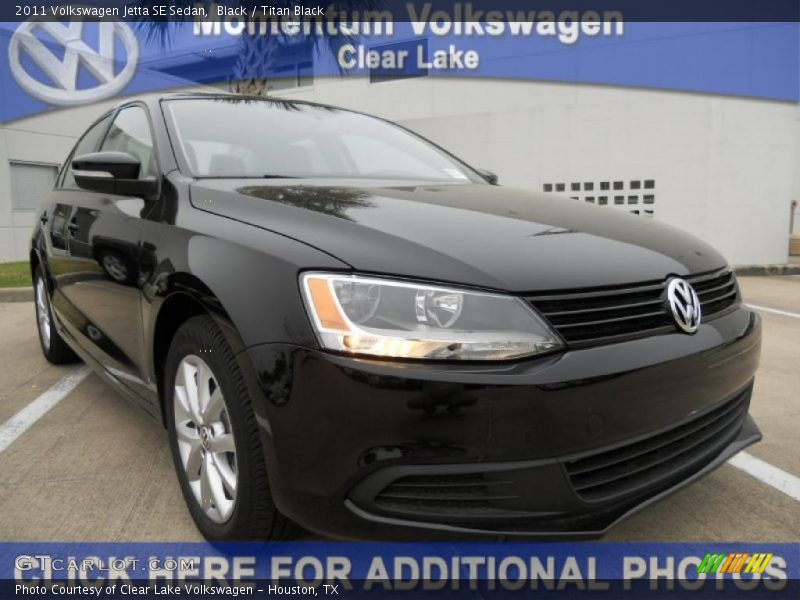 Black / Titan Black 2011 Volkswagen Jetta SE Sedan