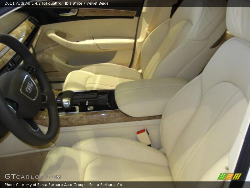  2011 A8 L 4.2 FSI quattro Velvet Beige Interior