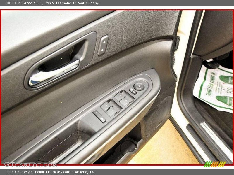 White Diamond Tricoat / Ebony 2009 GMC Acadia SLT