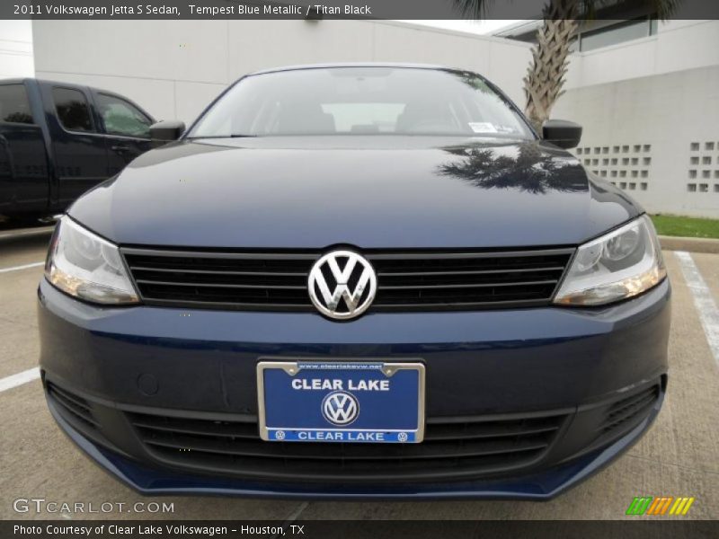 Tempest Blue Metallic / Titan Black 2011 Volkswagen Jetta S Sedan