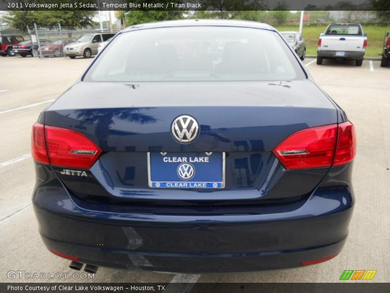 Tempest Blue Metallic / Titan Black 2011 Volkswagen Jetta S Sedan