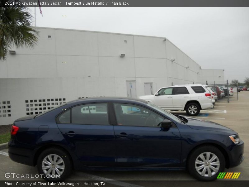 Tempest Blue Metallic / Titan Black 2011 Volkswagen Jetta S Sedan