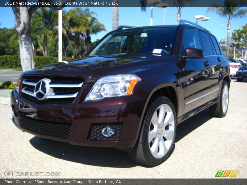 Cuprite Brown Metallic / Black 2011 Mercedes-Benz GLK 350