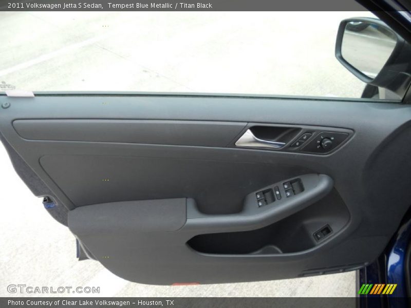 Tempest Blue Metallic / Titan Black 2011 Volkswagen Jetta S Sedan