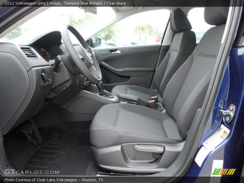 Tempest Blue Metallic / Titan Black 2011 Volkswagen Jetta S Sedan
