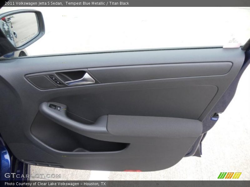Tempest Blue Metallic / Titan Black 2011 Volkswagen Jetta S Sedan