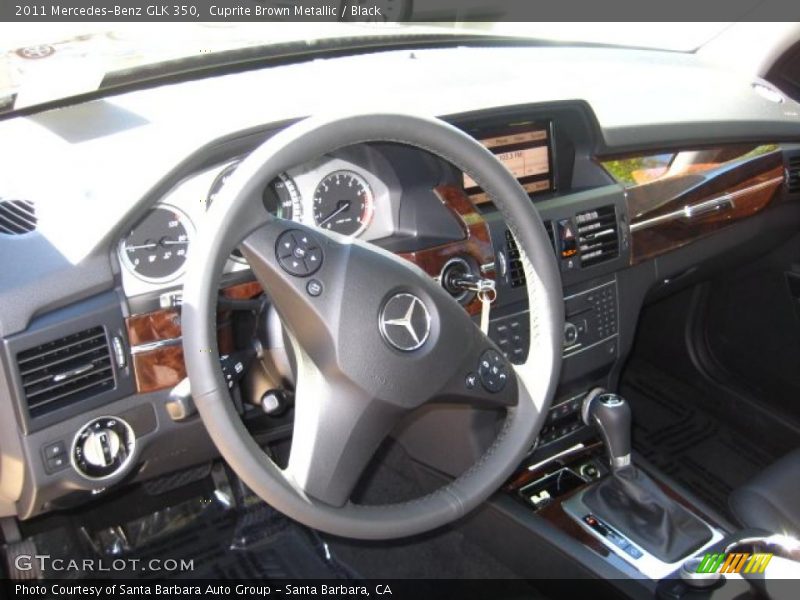 Cuprite Brown Metallic / Black 2011 Mercedes-Benz GLK 350