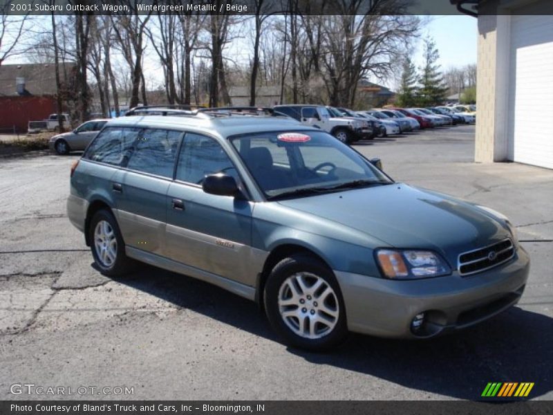 Wintergreen Metallic / Beige 2001 Subaru Outback Wagon