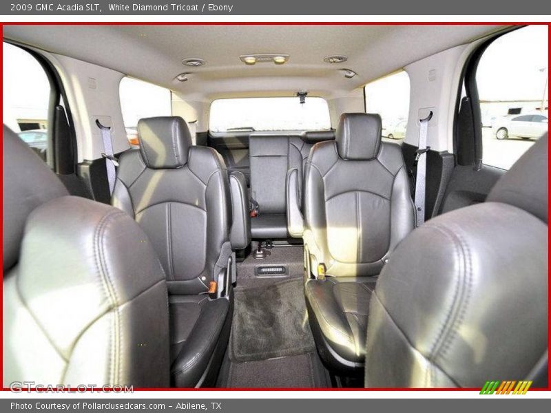 White Diamond Tricoat / Ebony 2009 GMC Acadia SLT