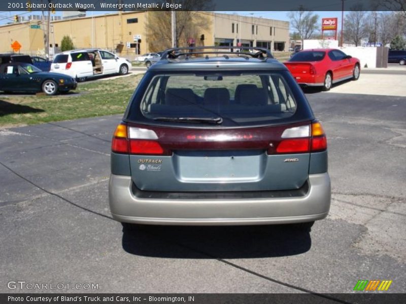 Wintergreen Metallic / Beige 2001 Subaru Outback Wagon