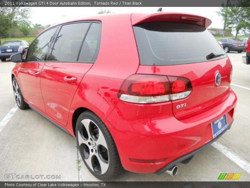 Tornado Red / Titan Black 2011 Volkswagen GTI 4 Door Autobahn Edition