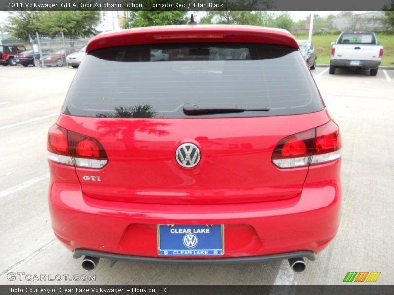 Tornado Red / Titan Black 2011 Volkswagen GTI 4 Door Autobahn Edition