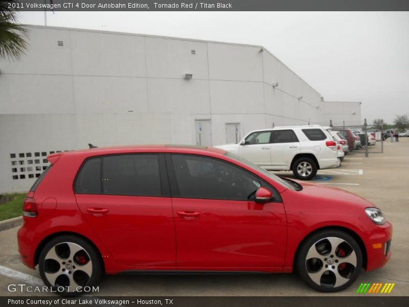 Tornado Red / Titan Black 2011 Volkswagen GTI 4 Door Autobahn Edition