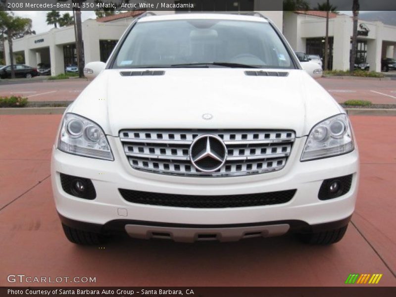 Arctic White / Macadamia 2008 Mercedes-Benz ML 350 4Matic