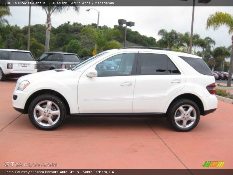 Arctic White / Macadamia 2008 Mercedes-Benz ML 350 4Matic
