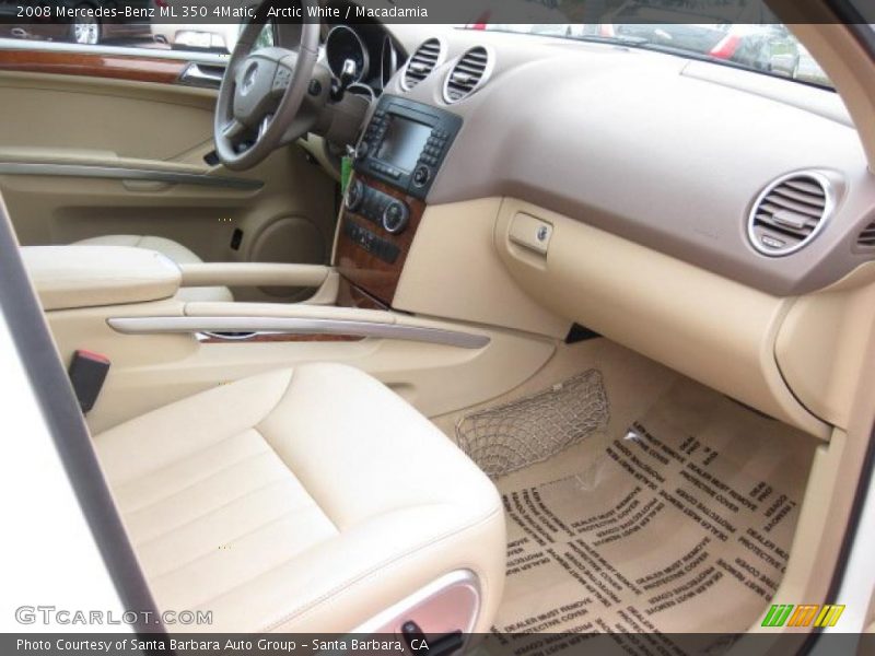 Arctic White / Macadamia 2008 Mercedes-Benz ML 350 4Matic