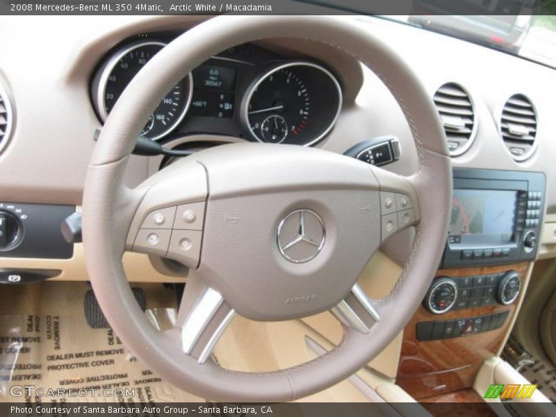 Arctic White / Macadamia 2008 Mercedes-Benz ML 350 4Matic