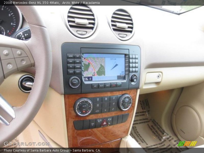 Arctic White / Macadamia 2008 Mercedes-Benz ML 350 4Matic