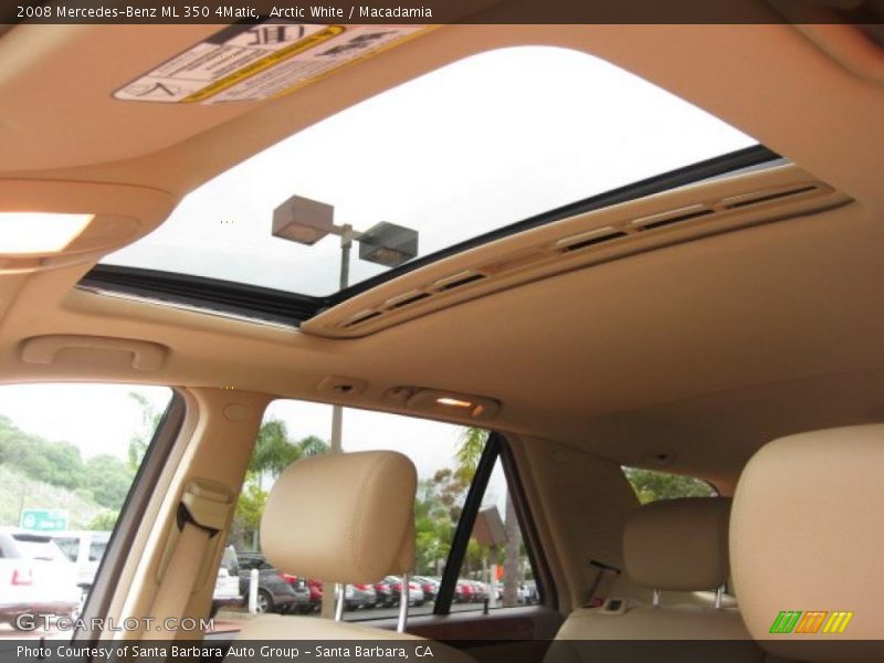 Arctic White / Macadamia 2008 Mercedes-Benz ML 350 4Matic