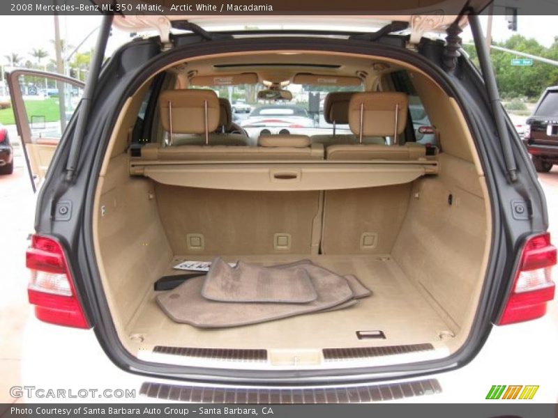 Arctic White / Macadamia 2008 Mercedes-Benz ML 350 4Matic