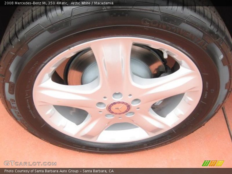 Arctic White / Macadamia 2008 Mercedes-Benz ML 350 4Matic