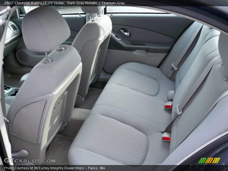 Dark Gray Metallic / Titanium Gray 2007 Chevrolet Malibu LT V6 Sedan