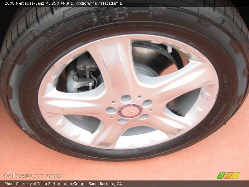 Arctic White / Macadamia 2008 Mercedes-Benz ML 350 4Matic