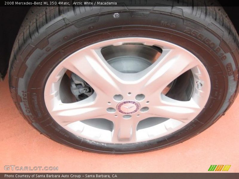 Arctic White / Macadamia 2008 Mercedes-Benz ML 350 4Matic