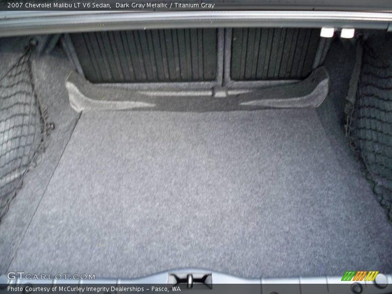 Dark Gray Metallic / Titanium Gray 2007 Chevrolet Malibu LT V6 Sedan