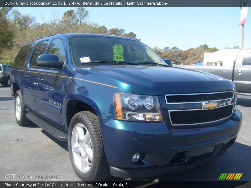 Bermuda Blue Metallic / Light Cashmere/Ebony 2007 Chevrolet Suburban 1500 LTZ 4x4