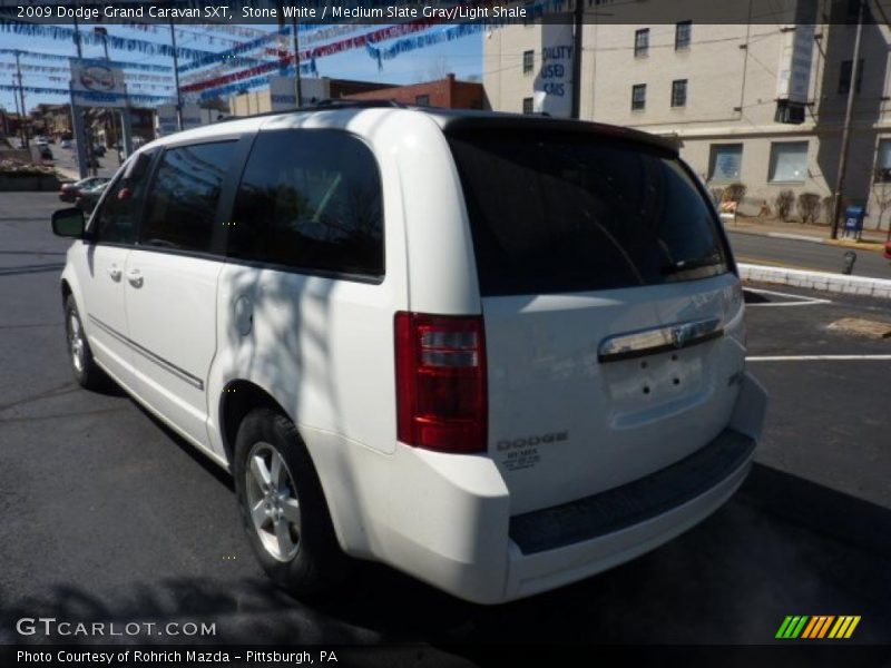Stone White / Medium Slate Gray/Light Shale 2009 Dodge Grand Caravan SXT