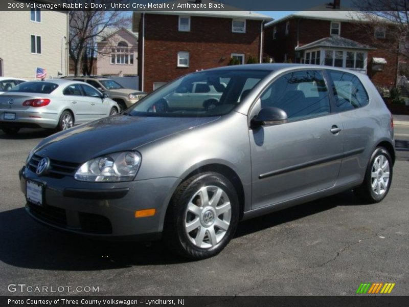 United Grey Metallic / Anthracite Black 2008 Volkswagen Rabbit 2 Door