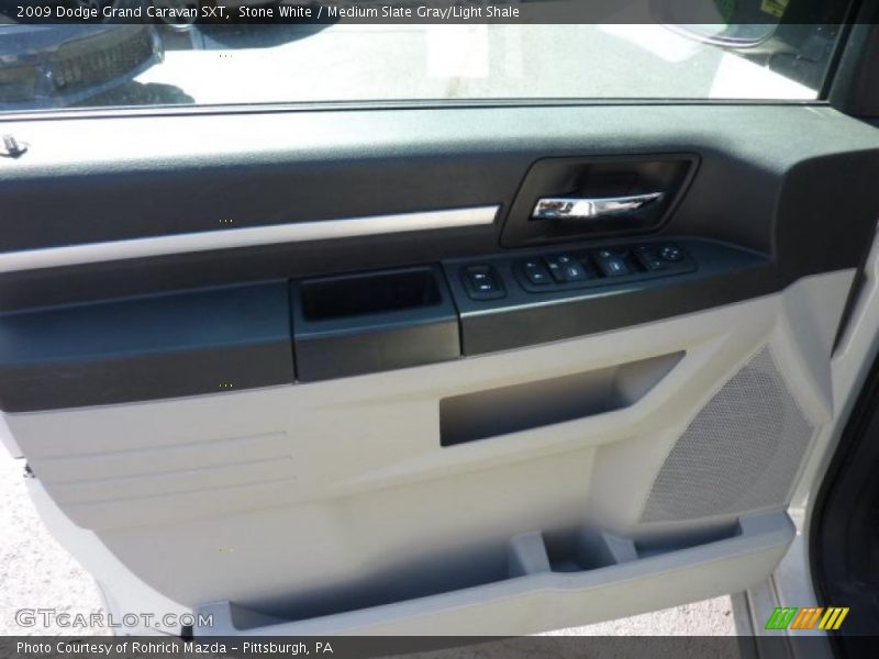 Stone White / Medium Slate Gray/Light Shale 2009 Dodge Grand Caravan SXT