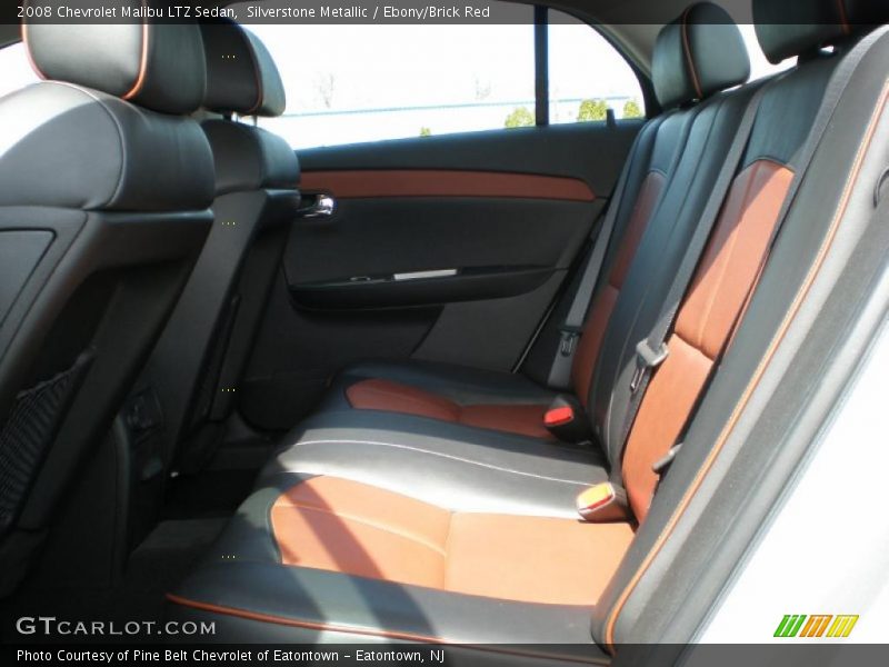 Silverstone Metallic / Ebony/Brick Red 2008 Chevrolet Malibu LTZ Sedan