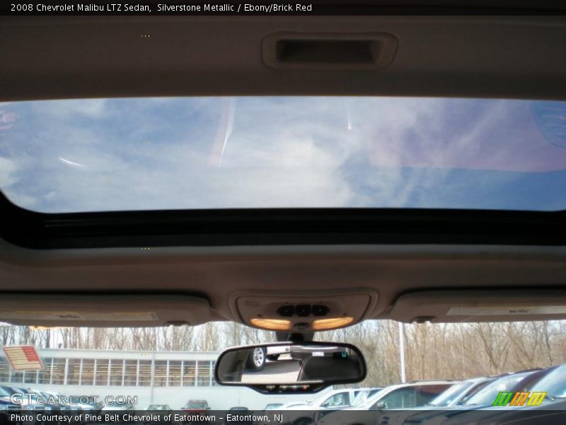 Silverstone Metallic / Ebony/Brick Red 2008 Chevrolet Malibu LTZ Sedan