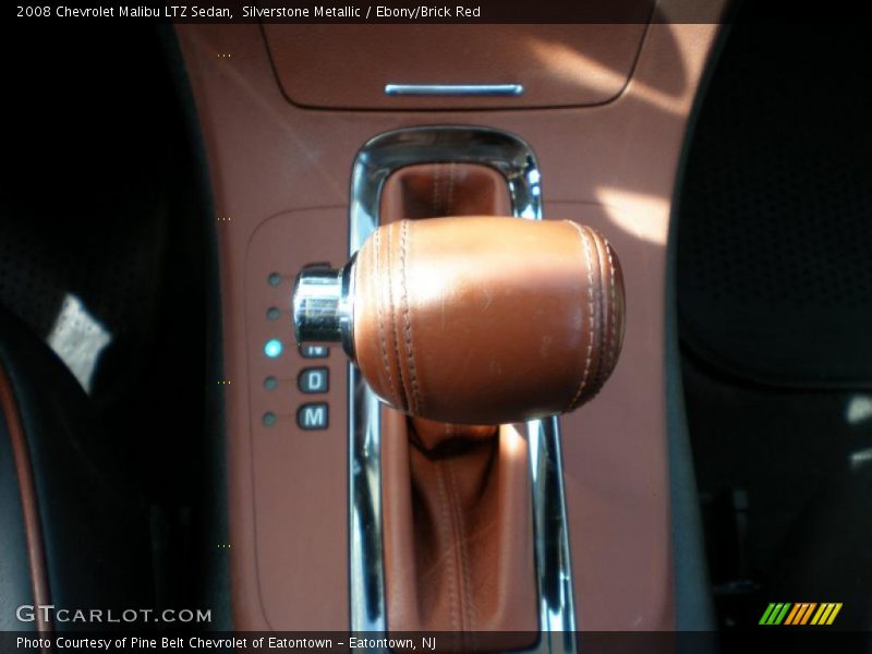 Silverstone Metallic / Ebony/Brick Red 2008 Chevrolet Malibu LTZ Sedan