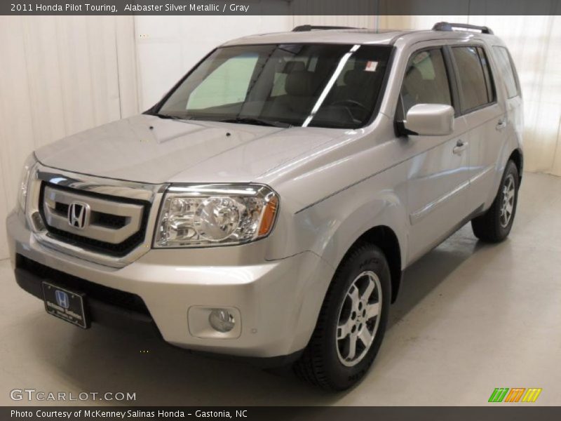 Alabaster Silver Metallic / Gray 2011 Honda Pilot Touring