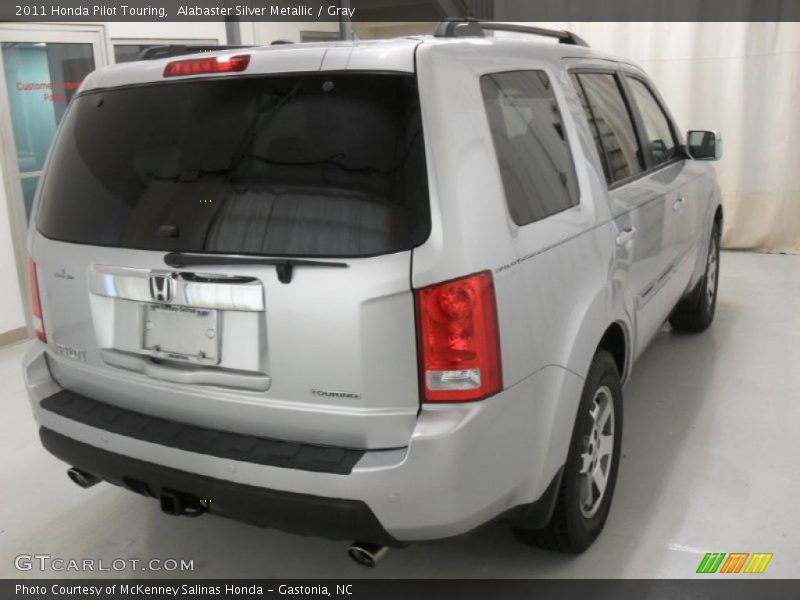 Alabaster Silver Metallic / Gray 2011 Honda Pilot Touring