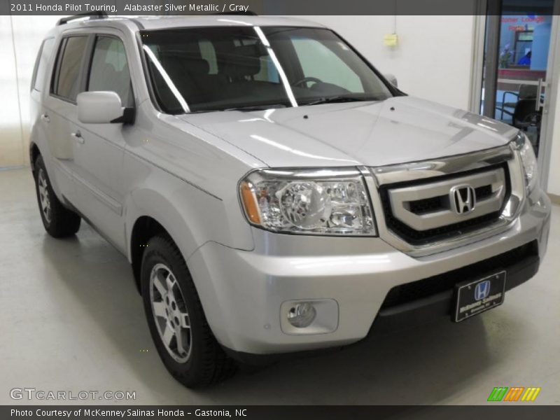 Alabaster Silver Metallic / Gray 2011 Honda Pilot Touring