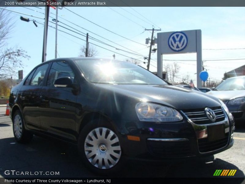 Black / Anthracite Black 2008 Volkswagen Jetta S Sedan